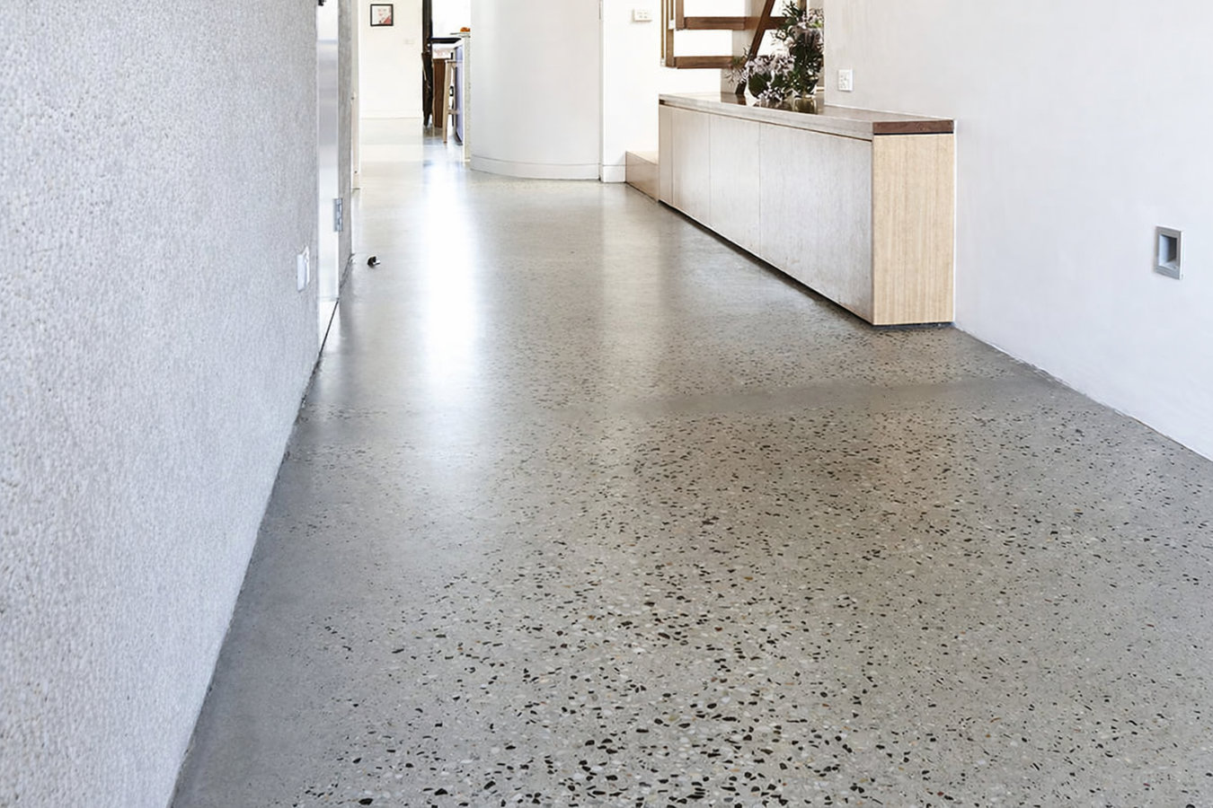 Concrete floor installation in Portland, ME